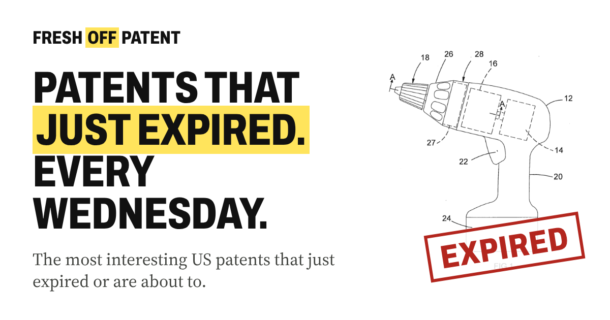 I built a weekly newsletter of US patents that just expired, so anyone can make them